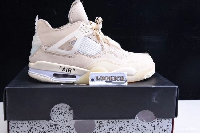 HYPE Sail Off-White Jordan 4 x CV9388-100 Air 0807